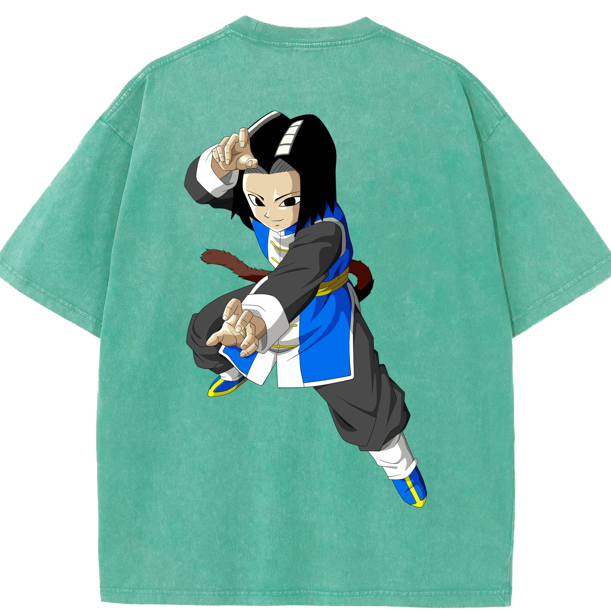 （画像用） ドラゴンボール DRAGON BALL 綿100% ヴィンテージ風 半袖Tシャツ（背面プリント）